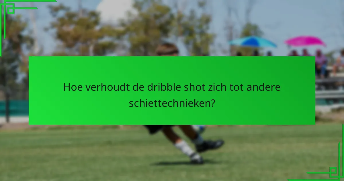 Hoe voer je een dribble shot doelpunt effectief uit?