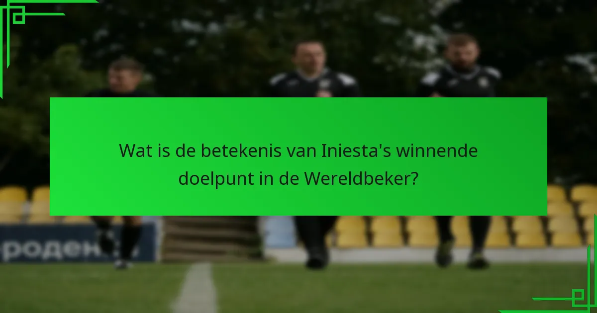 Welke factoren droegen bij aan de betekenis van het doelpunt?