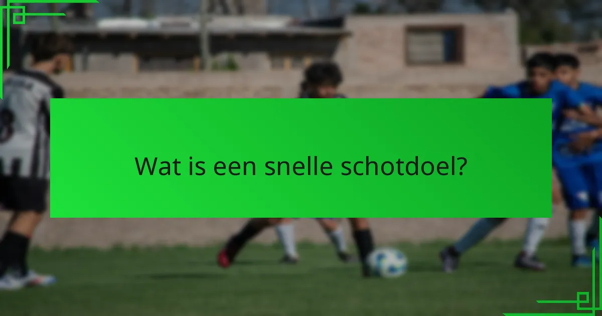 Hoe kan precisie de effectiviteit van snelle schoten verbeteren?