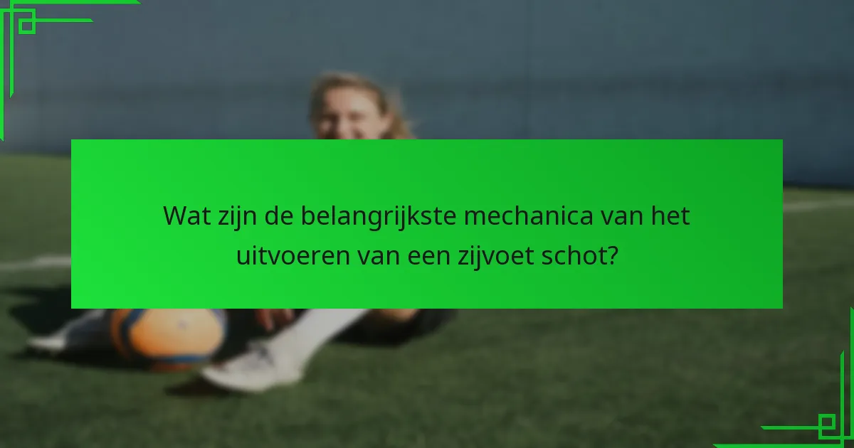 Hoe verhoudt het zijvoet schot zich tot andere schiettechnieken?